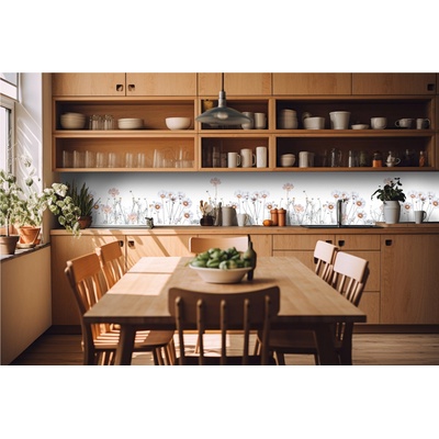 DIMEX ART Фототапет за кухня - нежни цветя 420 x 60 см