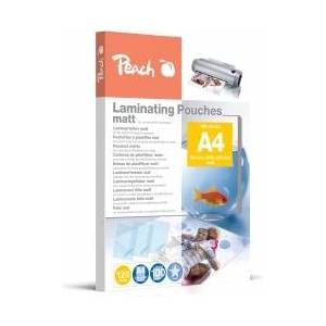 Peach laminating foils A4 matt 100 pieces 2 x 125 mic (250 m) - writable - S-PP525-22