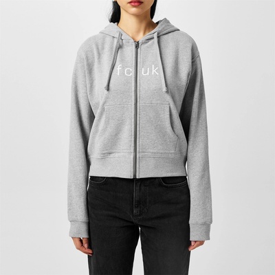 FCUK Суичър FCUK Women's Zip Hoodie - Grey