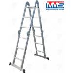  МУЛТИФУНКЦИОНАЛНА АЛУМИНИЕВА СТЪЛБА 4х3 mms 150 кг (45872)