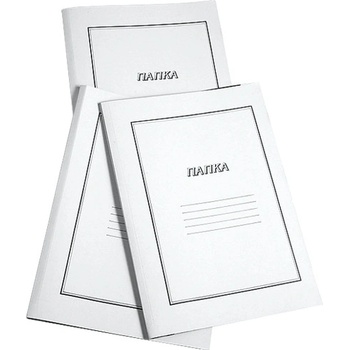 Папка картонена с машинка Бял (1303021-10)