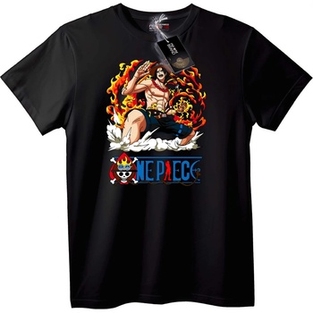 NOONEBRAND Тениска One Piece Ace Огън - XL, Black