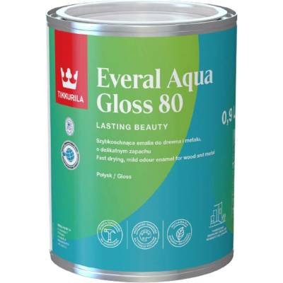 Tikkurila Everal Aqua Lesk 80 žlutá kukuřičná 2,7 l