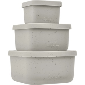 KikkaBoo Комплект кутии за храна KikkaBoo Platinum Silicone - Sand, 3 броя (31302050010)