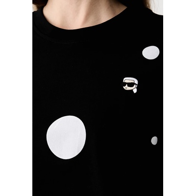 Karl Lagerfeld тениска дамска от памук IKON (B3W17040)