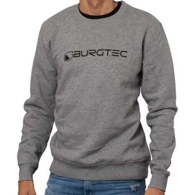 Burgtec Мъжки суитшърт BURGTEC Grey Logo Сив