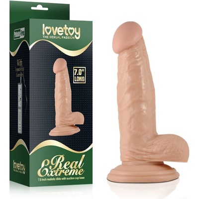Real Extreme Dildo s přísavkou 16,5 cm