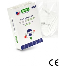 Nano Medical Nanovlákenný respirátor FFP2 nano Med. Clean bílý 10 ks