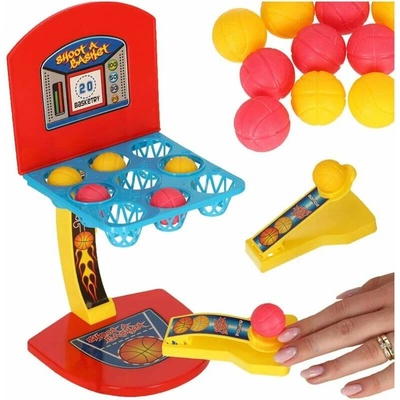 Mini basketbal so sieťkou a katapultom