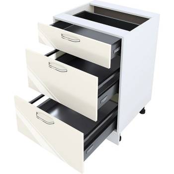 Image 1 of ИРИМ Долен кухненски шкаф Сити БФ-Крийм гланц-11-54 60 см