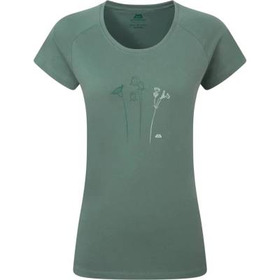 Mountain Equipment Дамска тениска Mountain Equipment Women's Mountain Flower Tee T-shirt - Sage - размер 36 (EU) (916-5950-0312)