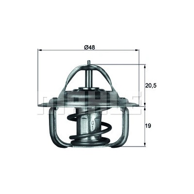 Termostat, chladivo MAHLE TX 1 83D