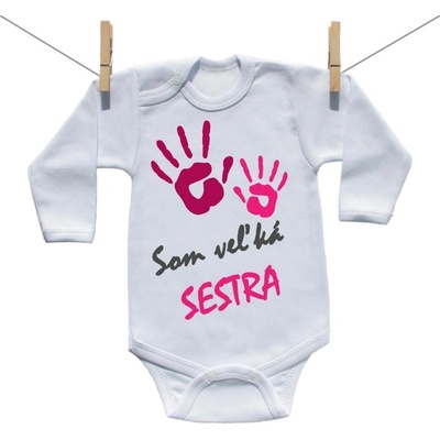 Boodyy Body s dlhým rukávom Som veľká sestra