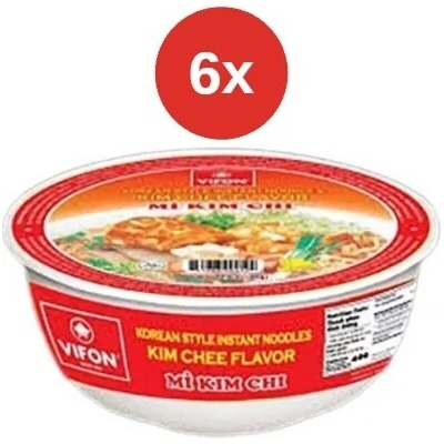 Vifon rýžové polévka mis. s kimchi příchutí 6 x 85 g