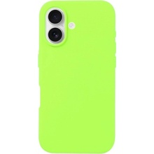 AppleKing silikonový kryt pro iPhone 16 neonově zelený