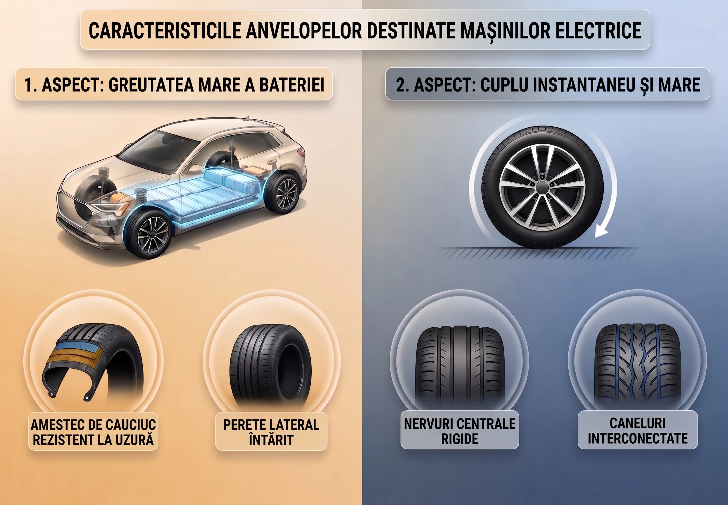 Caracteristicile specifice ale anvelopelor pentru vehicule electrice