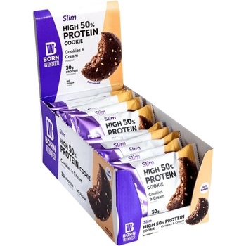 Image 1 of Born Winner Slim 50% High Protein Cookie [12 x 60 грама] Бисквити с крем