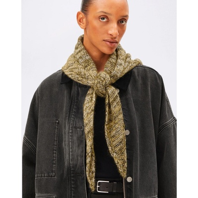 Armedangels Brushed Mouliné Knitted Scarf 3684 oatmilk-mosslace