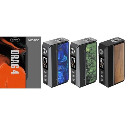 VooPoo Drag 4 Mod 177W Gun Metal & Ocean Blue – Sleviste.cz