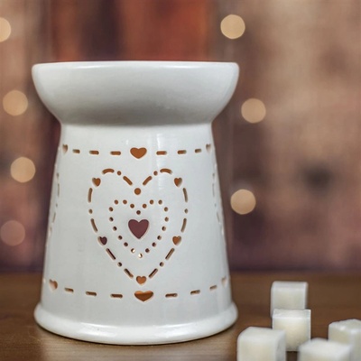 1patro Porcelánová aroma lampa se srdíčky X2900
