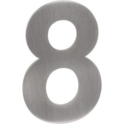 "Číslo ""8"", 50 mm, samolepiaci, nerez"