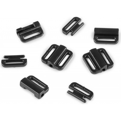 Prima-obchod Plavkové zapínání šíře 10 mm plastové, barva 3 černá