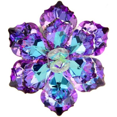 Amparo Miranda Brošňa Flower BM734 Purple