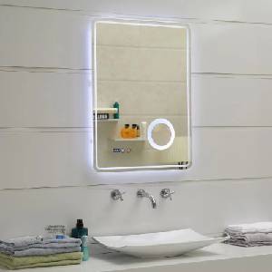 Inter Ceramic Огледало с осветление и антизапотяване Inter Ceramic, правоъгълно, 60x80 см (1789)