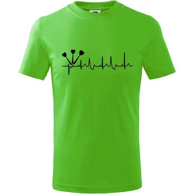 EKG šípky tričko detské Apple Green