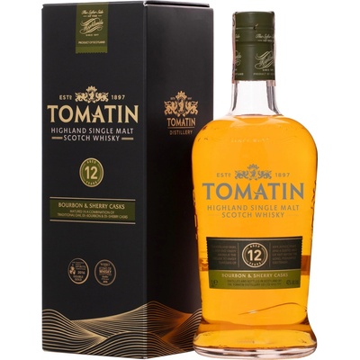 Tomatin 12y 43% 1 l (kartón)