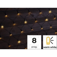 TRACON CHRNOP120WW LED programovatelná vianočná svietiaca sieť IP44 teplá biela 5+1x1,5M