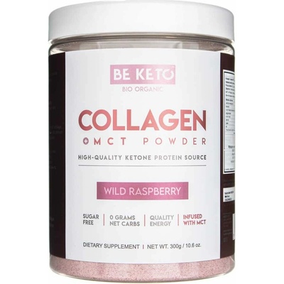 BeKeto Kolagén MCT divoká malina prášok 300 g