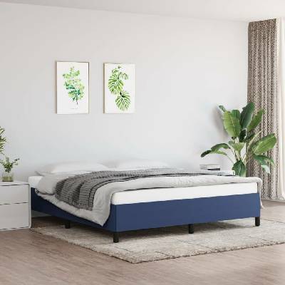 Nábytek XL 347088 Rám postele bez matrace modrý textil
