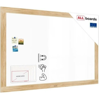 Allboards MP1812OAK Magnetická tabule 180 x 120 cm