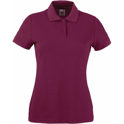 Fruit Of The Loom Lady-fit 65/35 Polo bordó
