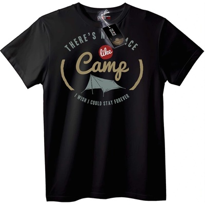NOONEBRAND Тениска Никъде Като Лагера - L, Black