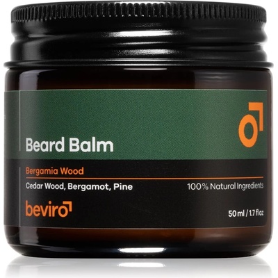Beviro Beard Balm Bergamia Wood балсам за брада за мъже 50ml