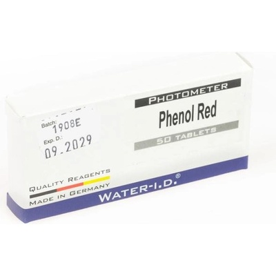 Water I.D. Phenol Red Náhradné tablety na meranie pH, 50 ks