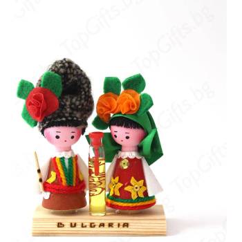 Image 1 of Комплект дървени куклички с парфюм роза