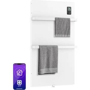 Klarstein BathRadiant Smart инфрачервен панел | 600 W | 10 м2 | Сензорно управление и гласов асистент (WFH-600TW7) (WFH-600TW7) - electronic-star