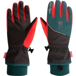 Trollkids Детски ръкавици Trollkids Kid's Trolltunga Glove - Chili Red / Midnight Petrol / Black - размер 6 (202-3092-1714)