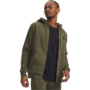 Under Armour Суичър Under Armour Men's Icon Fleece Taping Full-Zip Hoodie - Green/Black