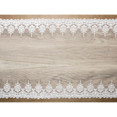 PartyDeco.pl Dekorační krajka IVORY, 45 cm x 9 m