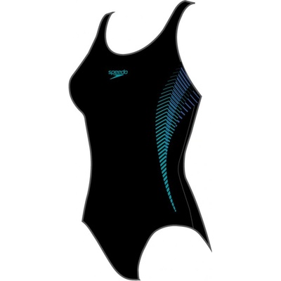 Speedo Placement Muscleback černá/modrá