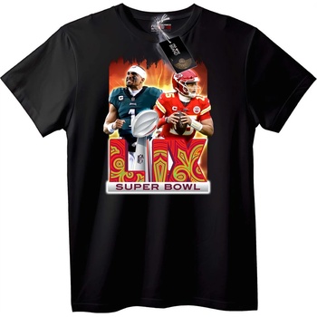 NOONEBRAND Тениска Super Bowl LIX Футбол - 7XL, Black