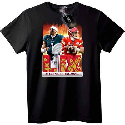 NOONEBRAND Тениска Super Bowl LIX Футбол - 7XL, Black