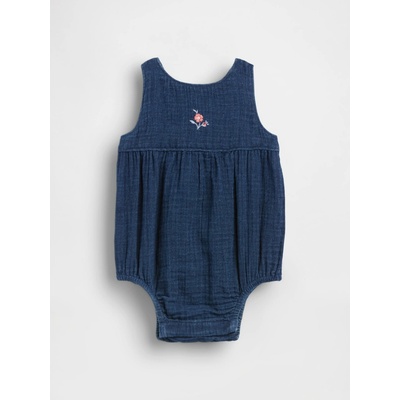 GAP Baby mušelínové body Tmavomodrá