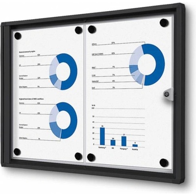 Jansen Display Economy interiérová vitrína 2 x A4 – Sleviste.cz