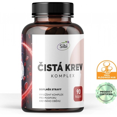 Sibi Čistá krev komplex Houbový extrakt 470 mg 90 kapslí