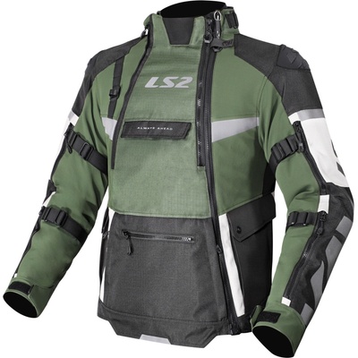 LS2 X-MASTER MAN JACKET BLACK GREEN GREY – Zboží Mobilmania